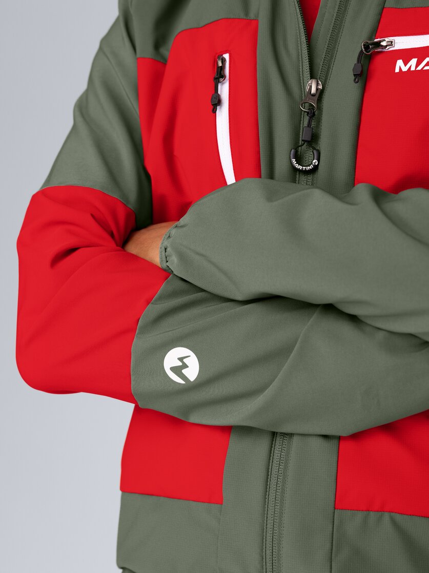Martini Sportswear - Wildtrack Hybrid Jacket Primaloft® Active M - Hybridjacken in mosstone-mars - Detail 1 - Herren