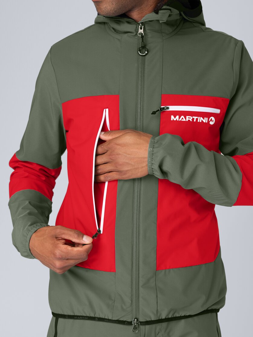 Martini Sportswear - Wildtrack Hybrid Jacket Primaloft® Active M - Hybridjacken in mosstone-mars - Detail 2 - Herren