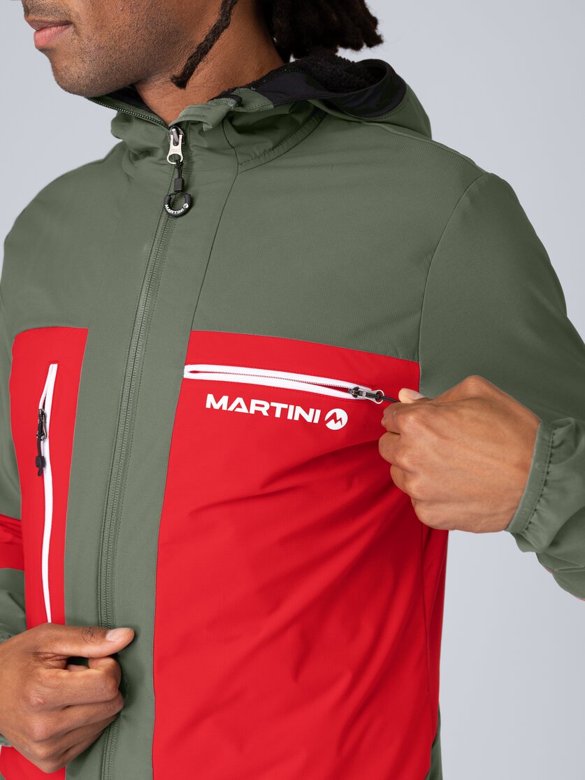 Martini Sportswear - Wildtrack Hybrid Jacket Primaloft® Active M - Hybridjacken in mosstone-mars - Detail 3 - Herren