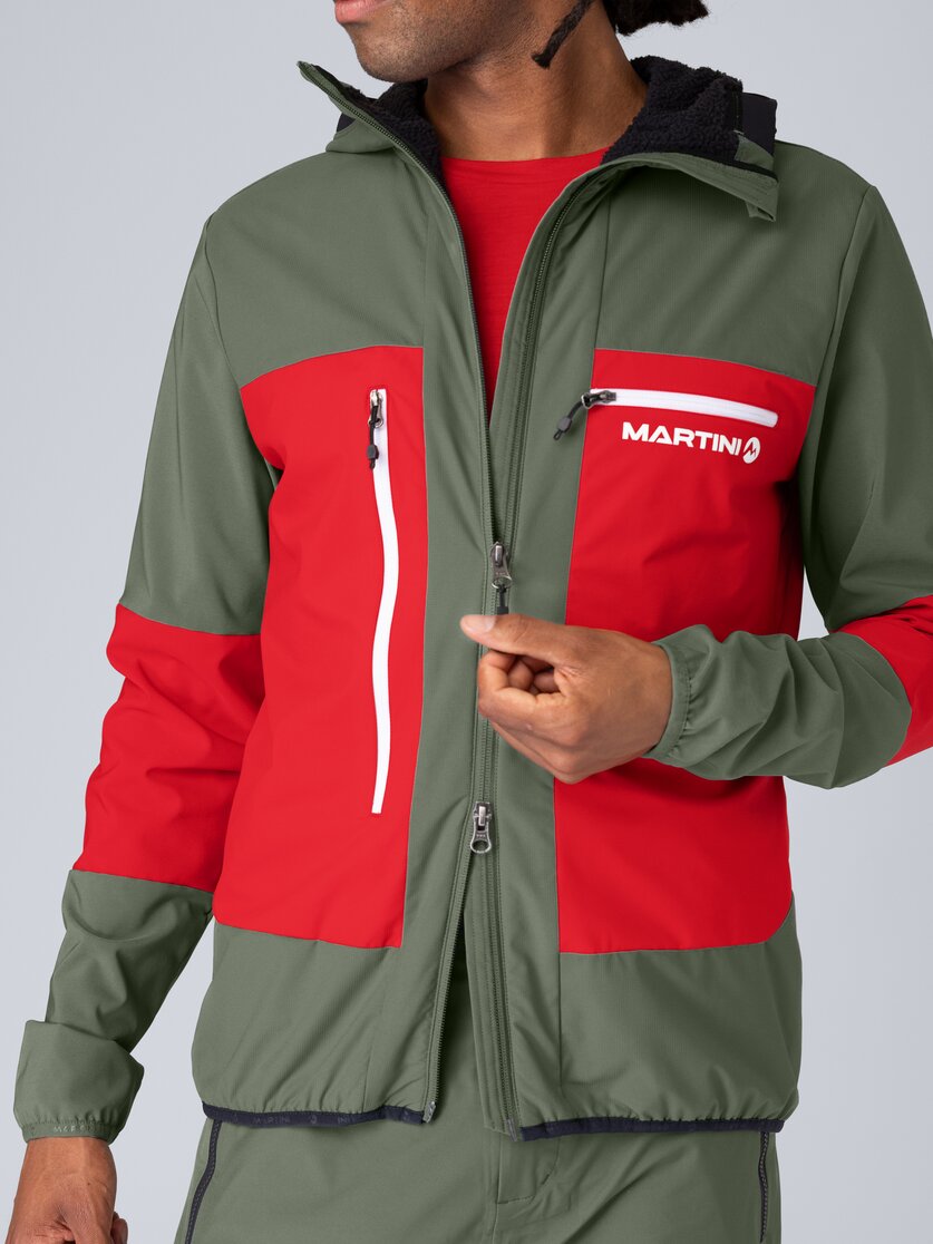 Martini Sportswear - Wildtrack Hybrid Jacket Primaloft® Active M - Hybridjacken in mosstone-mars - Detail 4 - Herren