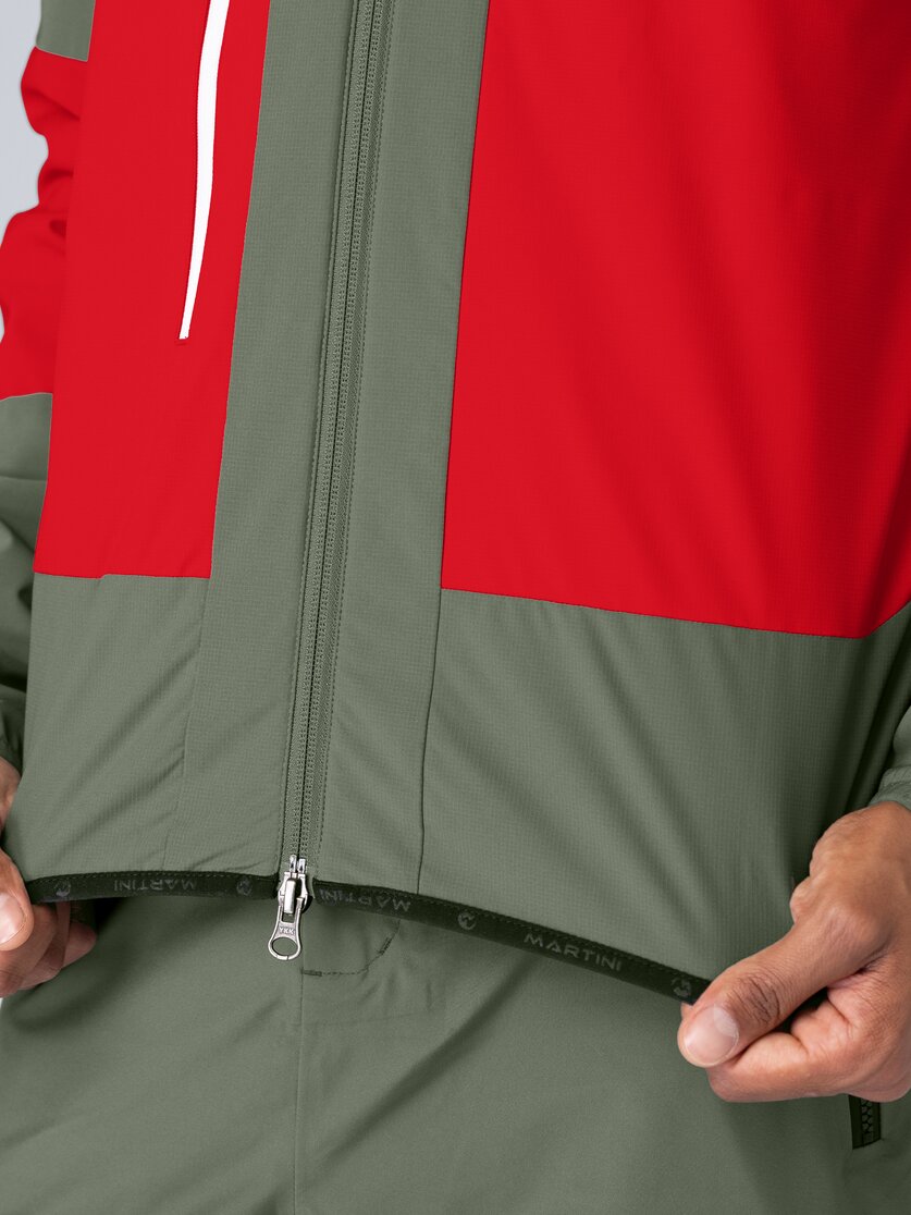 Martini Sportswear - Wildtrack Hybrid Jacket Primaloft® Active M - Hybridjacken in mosstone-mars - Detail 8 - Herren