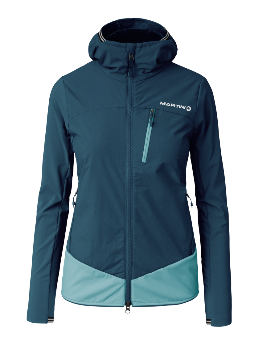 Martini Sportswear - Wildtrack Hybrid Jacket Primaloft® Active W - Hybridjacken in poseidon-surf - Vorderansicht - Damen