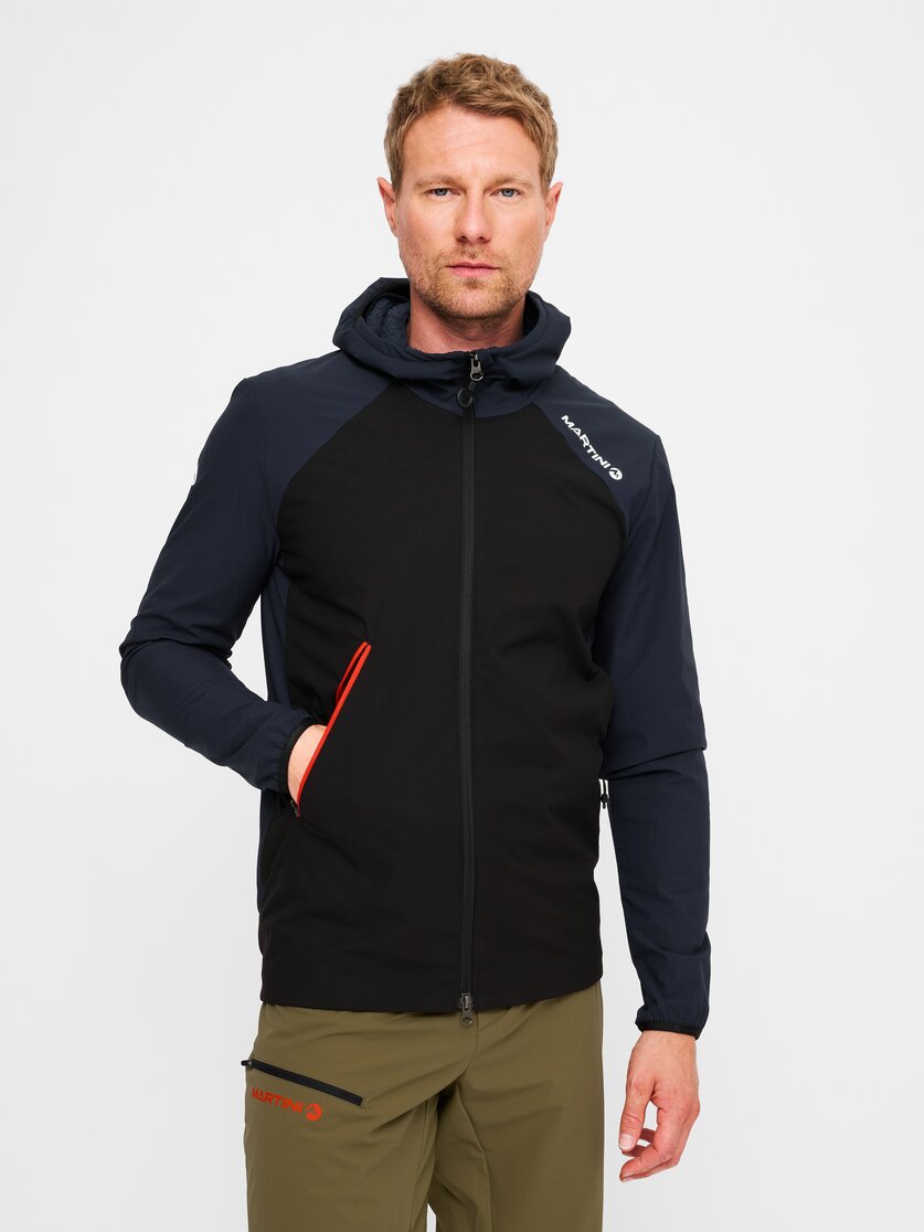Martini Sportswear - Wildtrack Hybrid Jacket Primaloft® Active M - Giacche ibride in peakan-black - vista frontale modello - Uomo