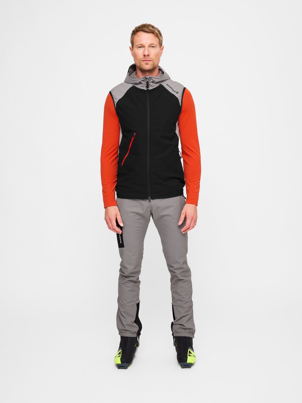 Martini Sportswear - Wildtrack Hybrid Vest Primaloft® Active M - Westen in black - Vollständiges Outfit - Herren