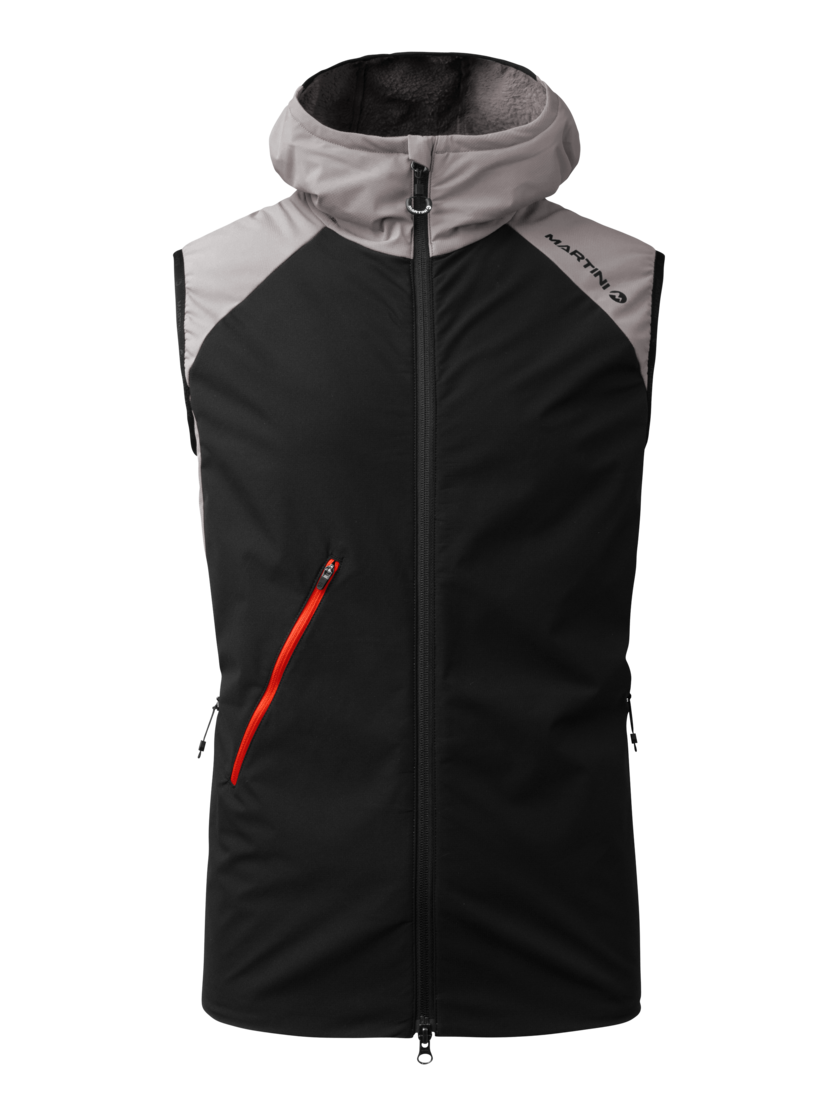 Martini Sportswear - Wildtrack Hybrid Vest Primaloft® Active M - Gilet in ash-black - vista frontale - Uomo