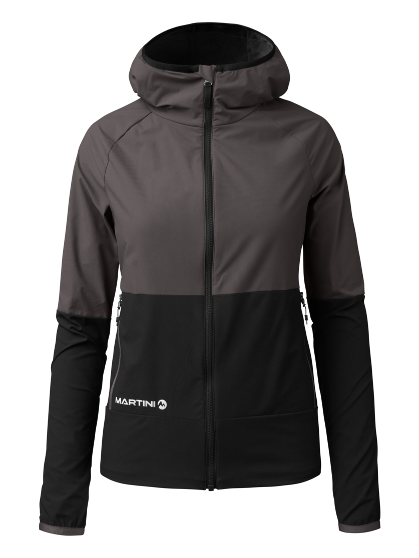 Martini Sportswear - Wildtrack Plus Padded Jacket Primaloft® Active W - Primaloft & Gloft Jackets in granite-black - front view - Women