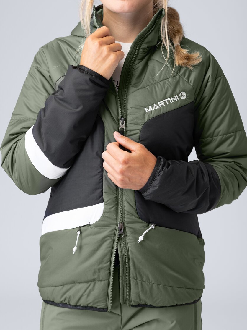 Martini Sportswear - Horizon Padded Jacket G-LOFT® W - Giacche Primaloft e Gloft in mosstone-black - Dettaglio 1 - Donna