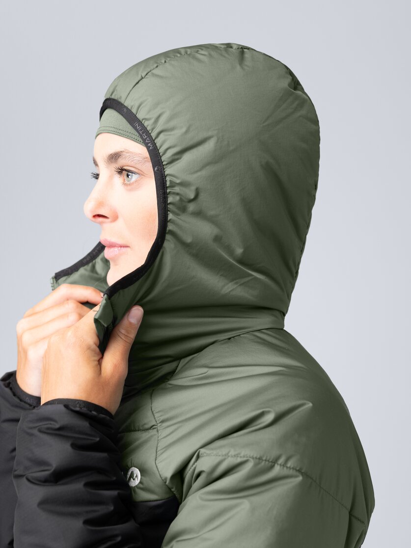 Martini Sportswear - Horizon Padded Jacket G-LOFT® W - Giacche Primaloft e Gloft in mosstone-black - Dettaglio 7 - Donna