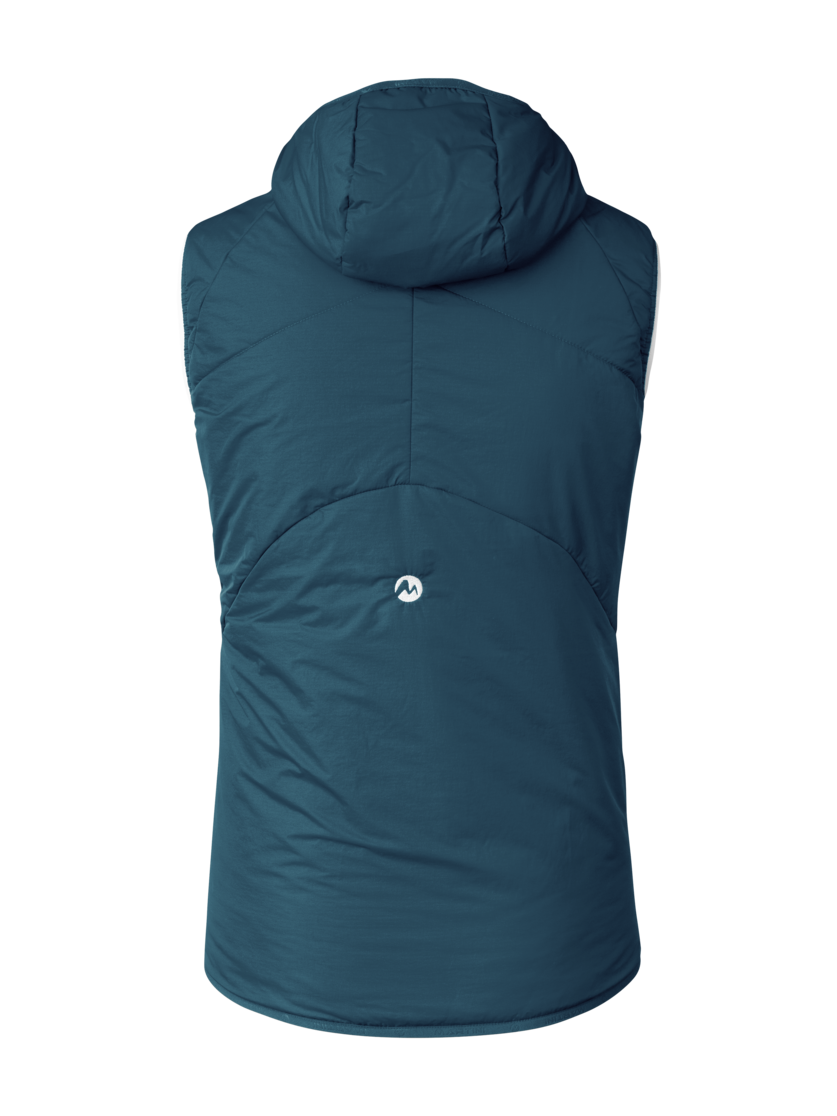 Martini Sportswear - Recharge Padded Vest G-LOFT® W - Outdoor vests in poseidon - rear view - Women