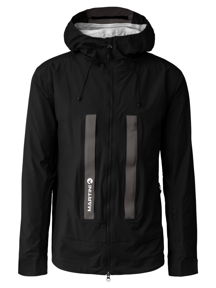 Martini Sportswear - Argon 3L Jacket M - Hardshell Jacken in black-steel - Vorderansicht - Herren