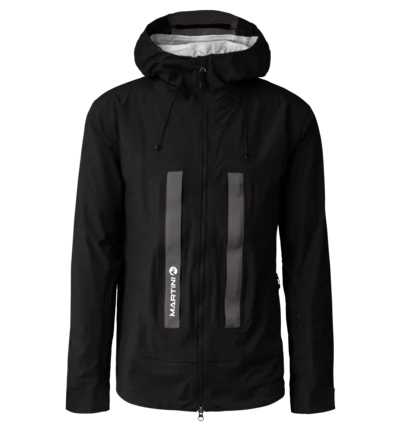 Martini Sportswear - Argon 3L Jacket M - Hardshell Jacken in black-steel - Vorderansicht - Herren