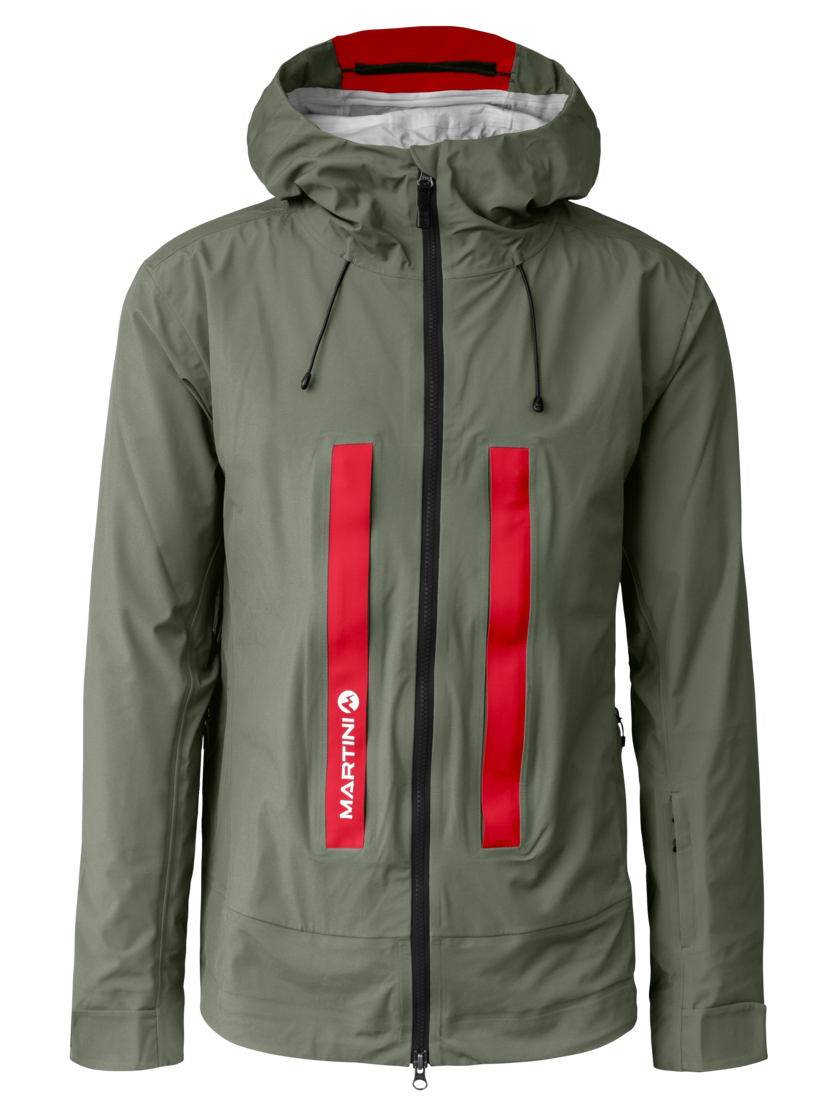 Martini Sportswear - Argon 3L Jacket M - Hardshell jackets in mosstone-mars - front view - Men