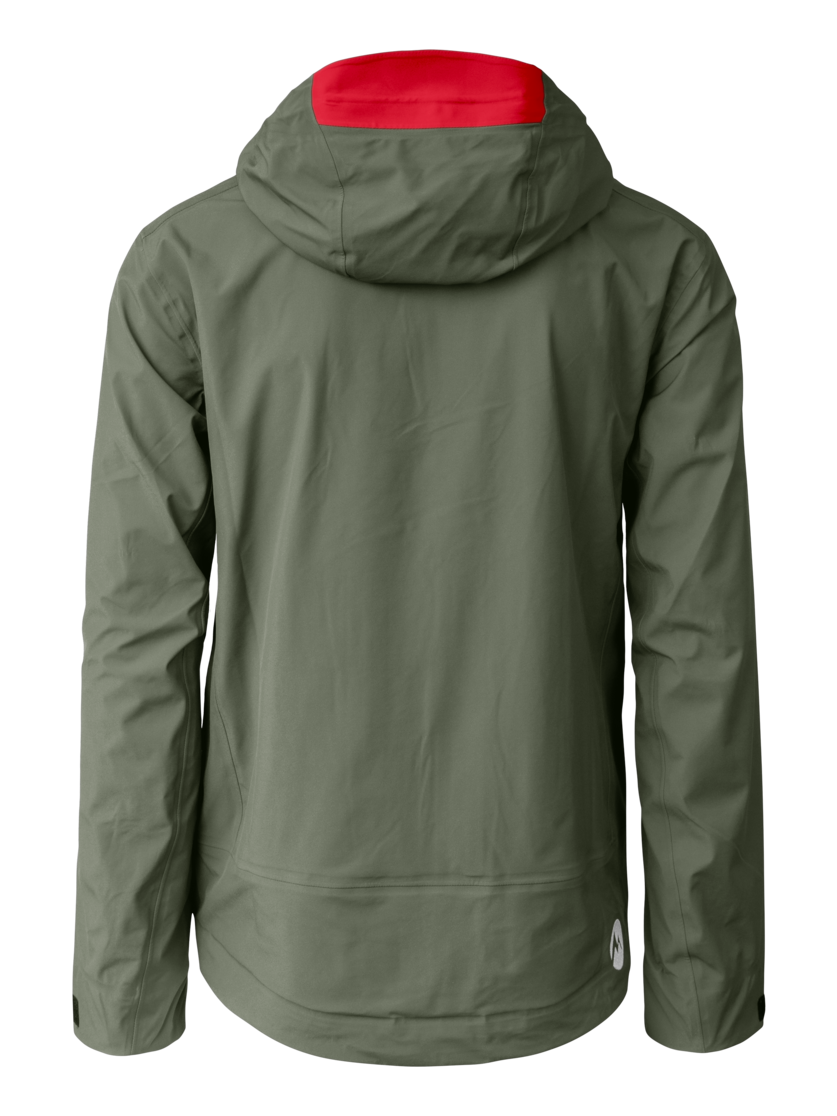Martini Sportswear - Argon 3L Jacket M - Hardshell jackets in mosstone-mars - rear view - Men