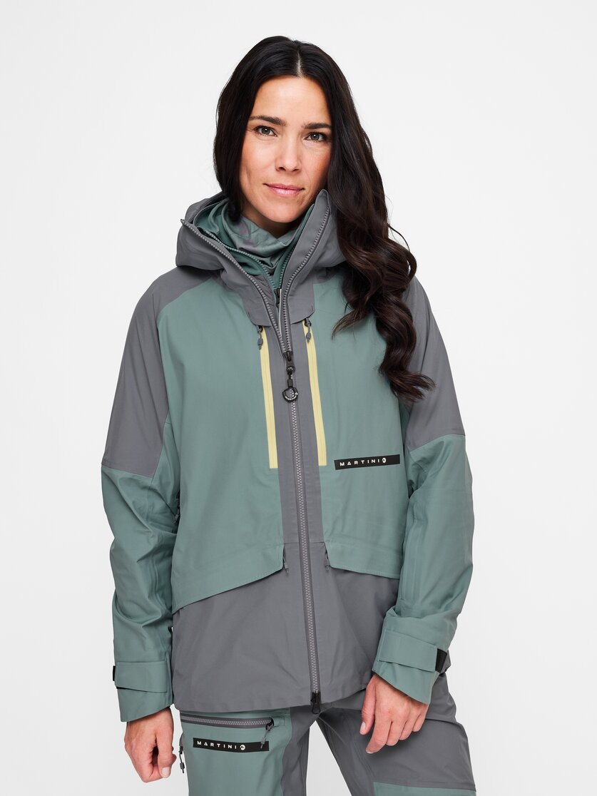 Martini Sportswear - Yalca 3L Jacket W - Giacche Hardshell in desert - vista frontale modello - Donna
