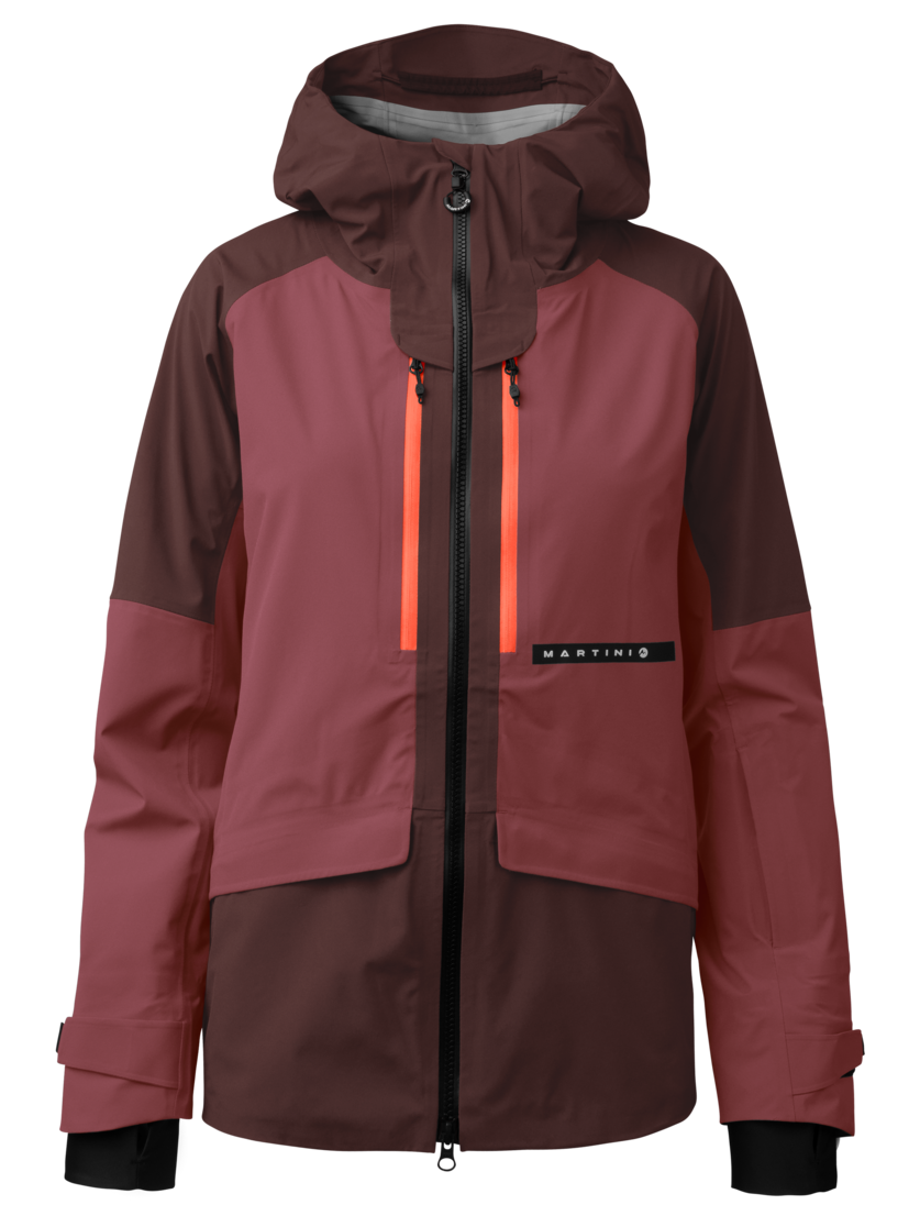 Martini Sportswear - Yalca 3L Jacket W - Giacche Hardshell in peakan-winter apple - vista frontale - Donna