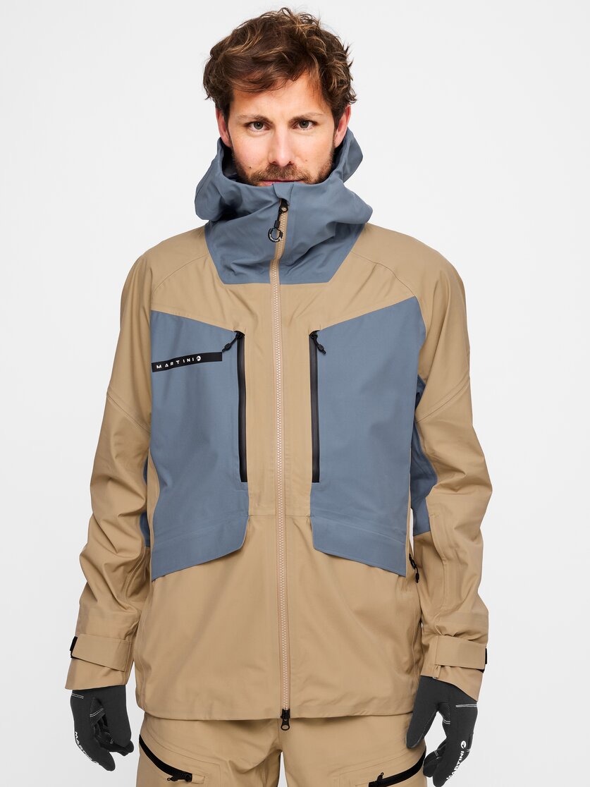 Martini Sportswear - Yalca 3L Jacket M - Giacche Hardshell in spanish green-olive - vista frontale modello - Uomo