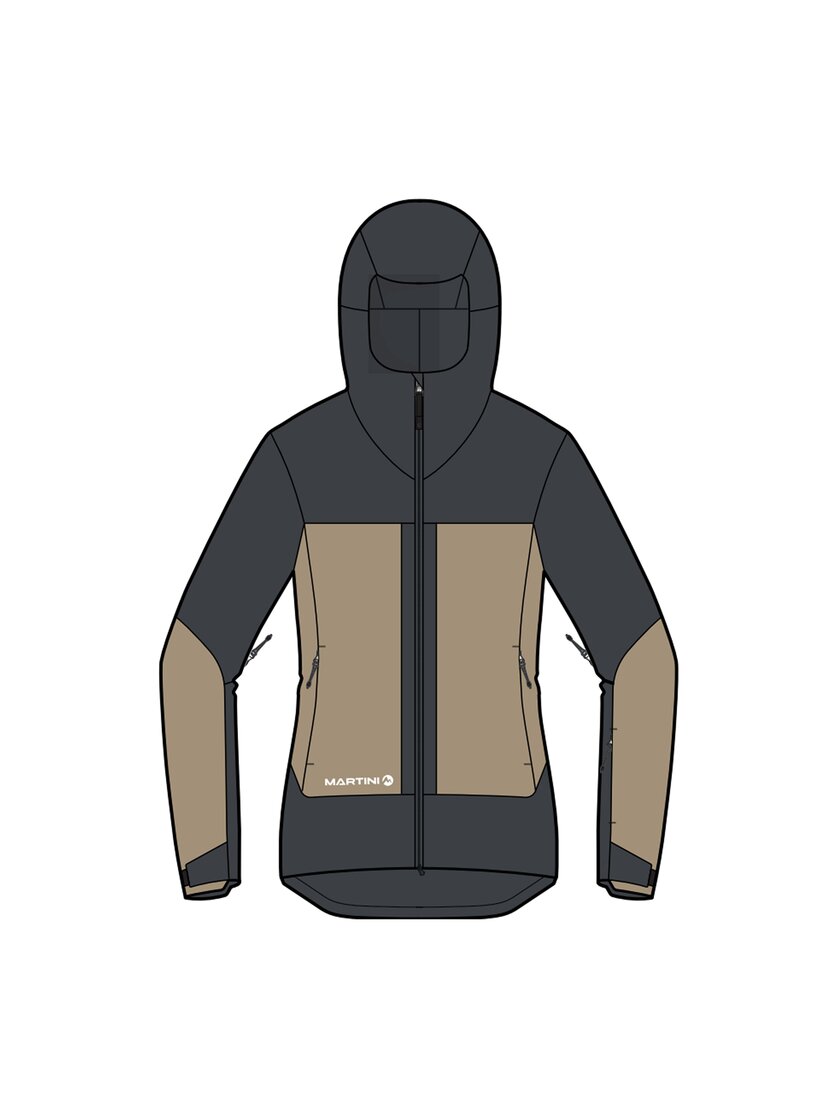 Martini Sportswear - Argon 2L Jacket W - Hardshell Jacken in granite-desert - Vorderansicht - Damen