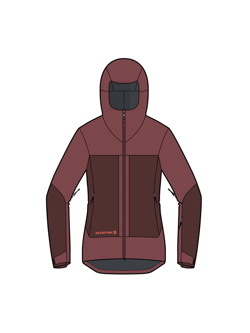 Martini Sportswear - Argon 2L Jacket W - Giacche Hardshell in winter apple-peakan - vista frontale - Donna