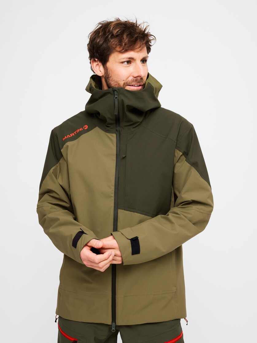 Martini Sportswear - Argon 2L Jacket M - Giacche Hardshell in spanish green-olive - vista frontale modello - Uomo