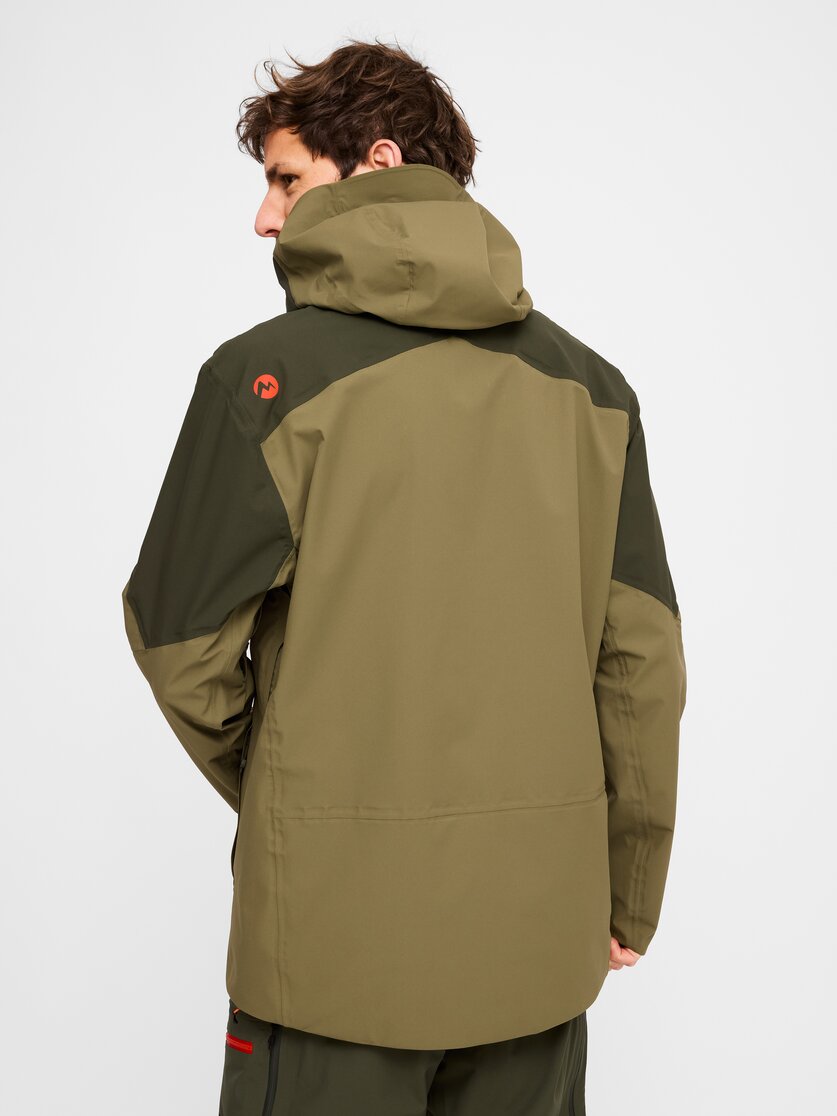 Martini Sportswear - Argon 2L Jacket M - Giacche Hardshell in spanish green-olive - vista laterale modello - Uomo