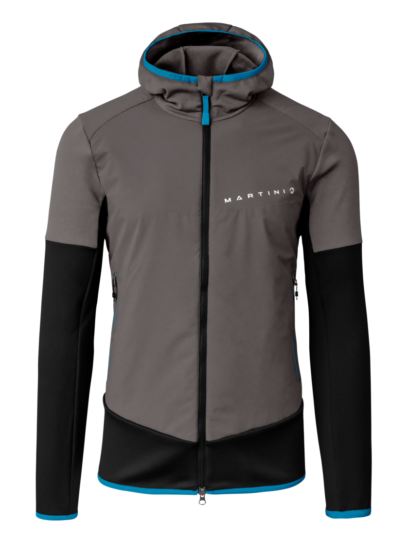 Martini Sportswear - Peakpower Hybrid Windbreaker Jacket M - Hybridjacken in steel-imperial - Vorderansicht - Herren