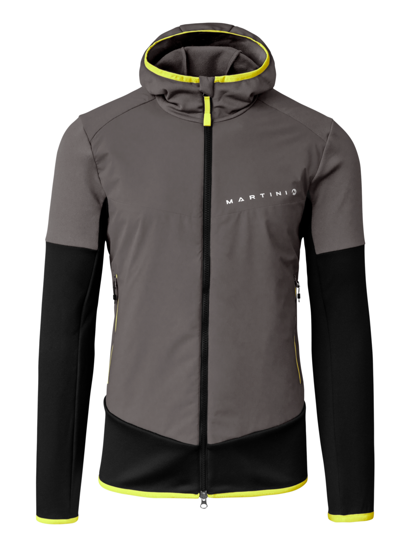 Martini Sportswear - Peakpower Hybrid Windbreaker Jacket M - Hybrid jackets in steel-ginger - front view - Men