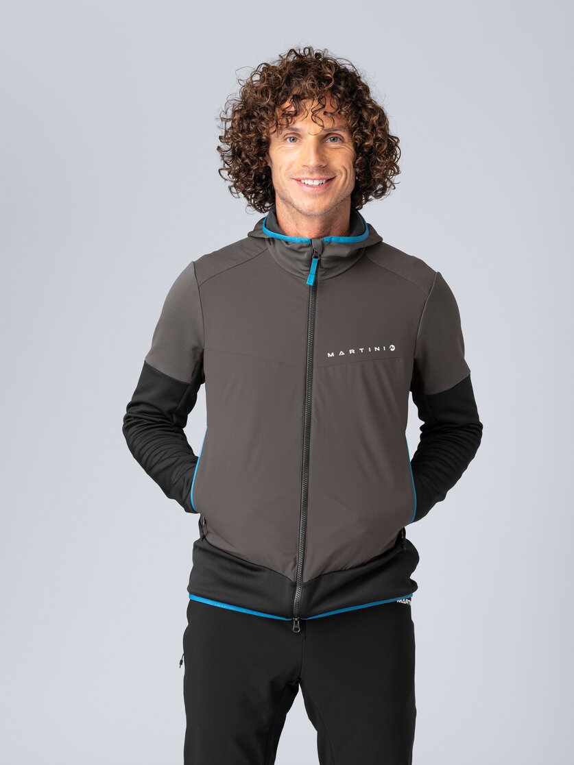Martini Sportswear - Peakpower Hybrid Windbreaker Jacket M - Hybrid jackets in steel-mars - front view model - Men