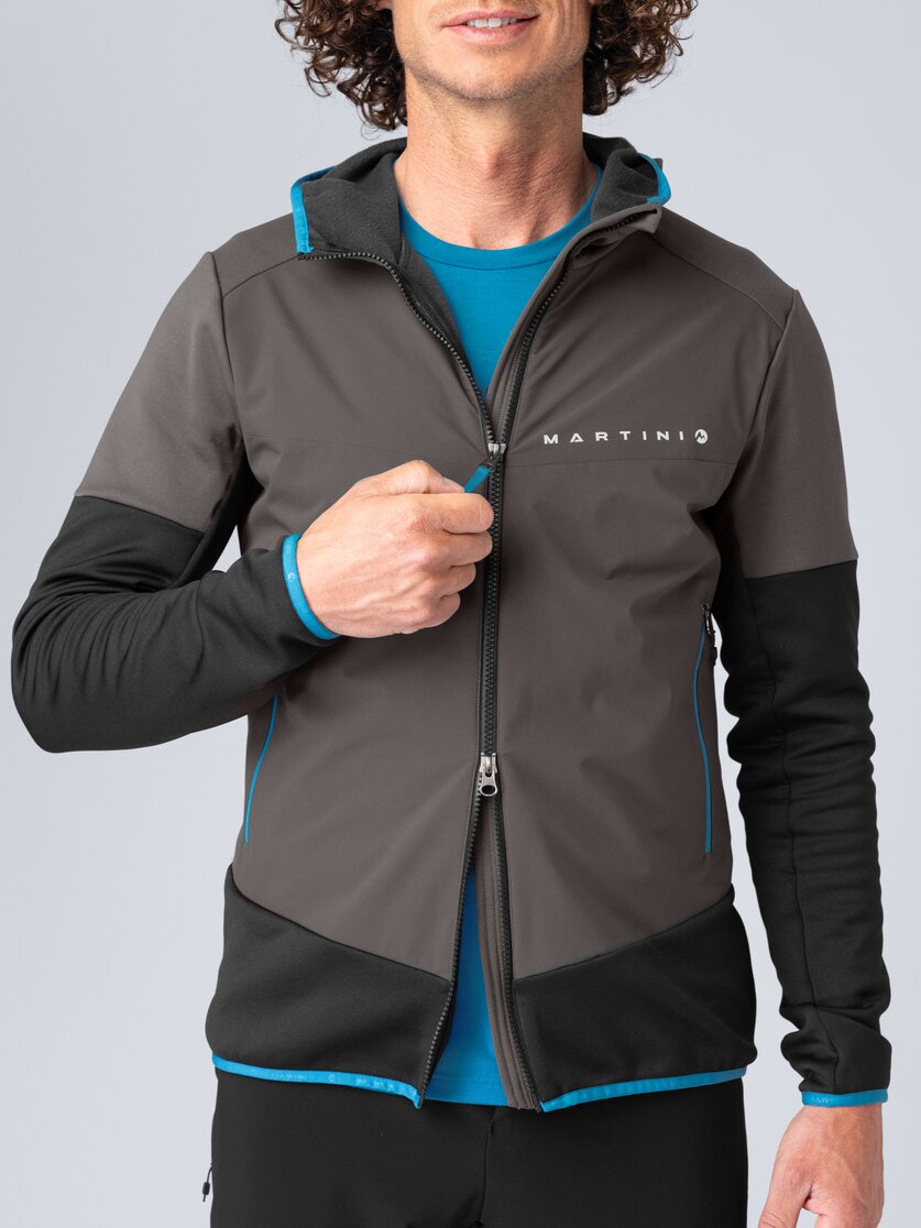 Martini Sportswear - Peakpower Hybrid Windbreaker Jacket M - Hybridjacken in steel-mars - Detail 3 - Herren