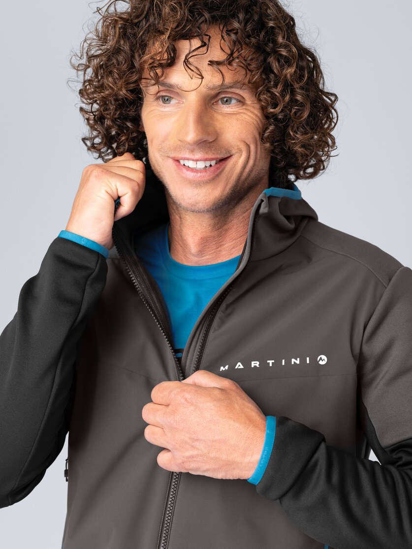 Martini Sportswear - Peakpower Hybrid Windbreaker Jacket M - Hybridjacken in steel-mars - Detail 6 - Herren