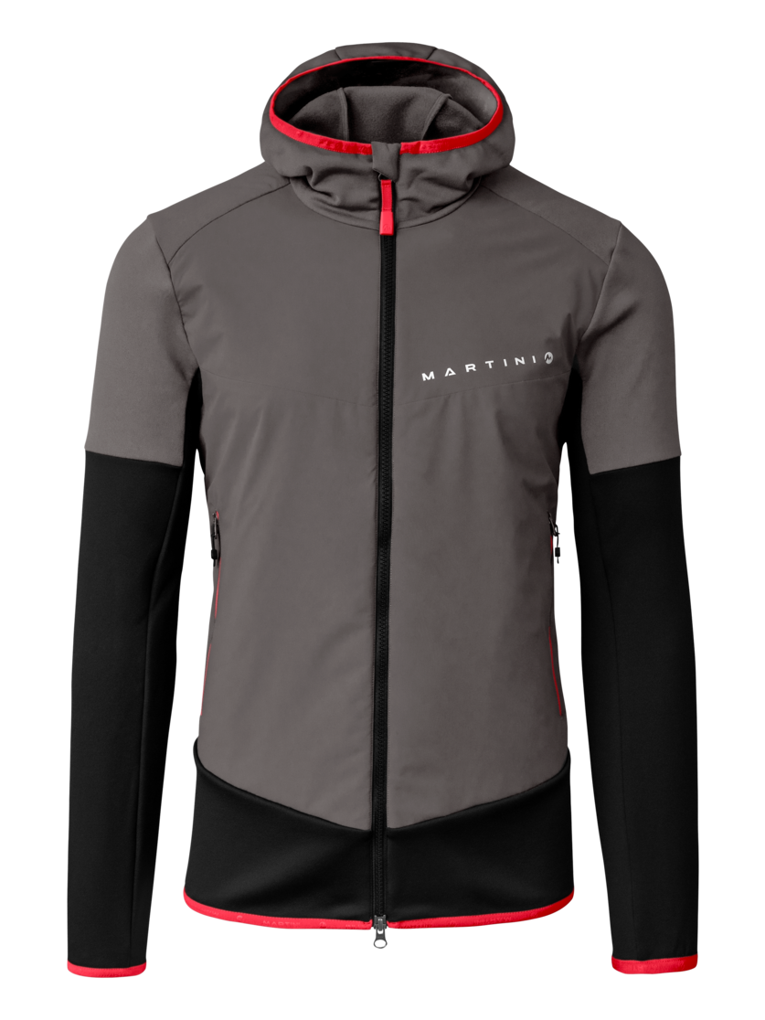 Martini Sportswear - Peakpower Hybrid Windbreaker Jacket M - Giacche ibride in steel-mars - vista frontale - Uomo