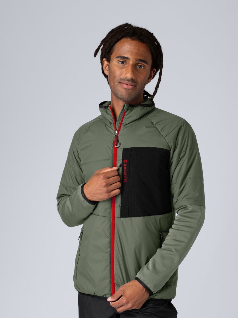 Martini Sportswear - Horizon Hybrid Jacket Primaloft® M - Hybrid jackets in seaport-lava - front view model - Men