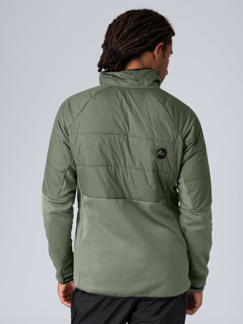 Martini Sportswear - Horizon Hybrid Jacket Primaloft® M - Hybrid jackets in seaport-lava - rear view model - Men