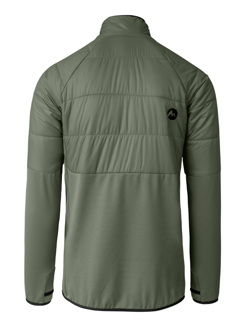 Martini Sportswear - Horizon Hybrid Jacket Primaloft® M - Hybrid jackets in mosstone-mars - rear view - Men