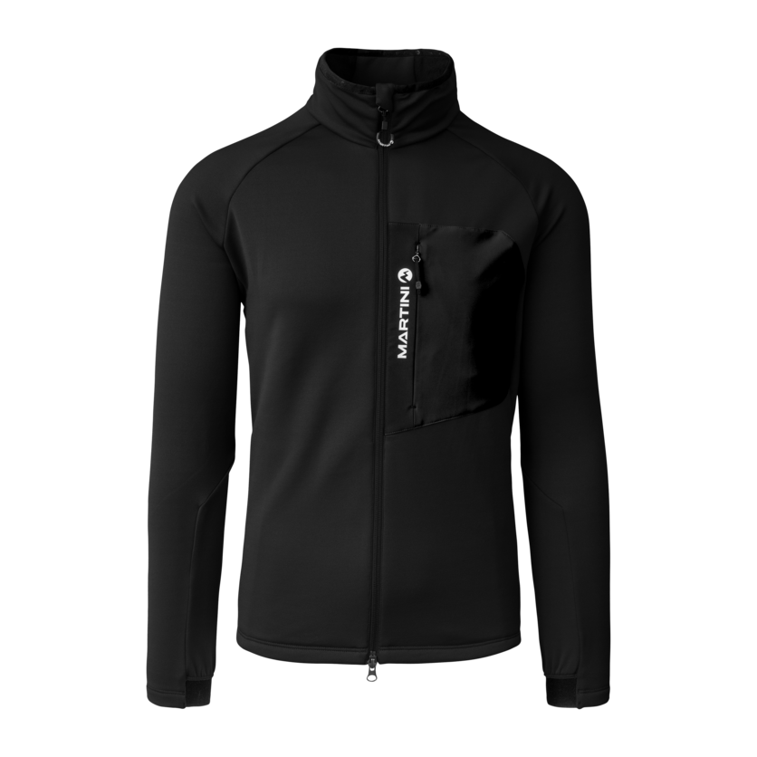 Martini Sportswear - Horizon Midlayer Jacket M - Pile in black - vista frontale - Uomo