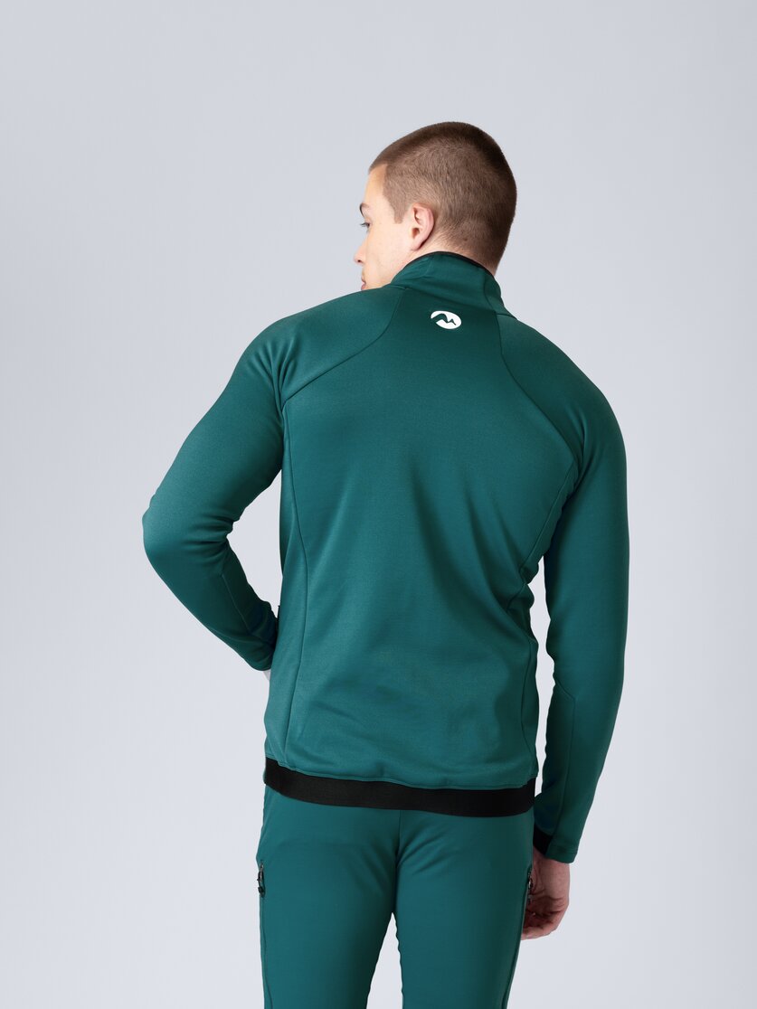 Martini Sportswear - Horizon Midlayer Jacket M - Fleece in seaport-lava - rear view model - Men