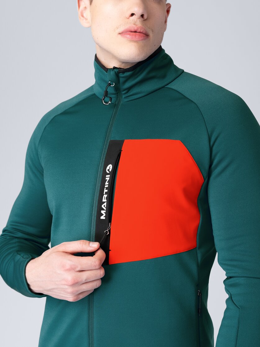 Martini Sportswear - Horizon Midlayer Jacket M - Fleece in seaport-lava - Detail 1 - Men