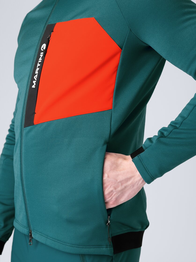 Martini Sportswear - Horizon Midlayer Jacket M - Fleece in seaport-lava - Detail 2 - Men