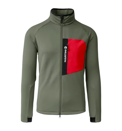 Martini Sportswear - Horizon Midlayer Jacket M - Fleecejacke in mosstone-mars - Vorderansicht - Herren