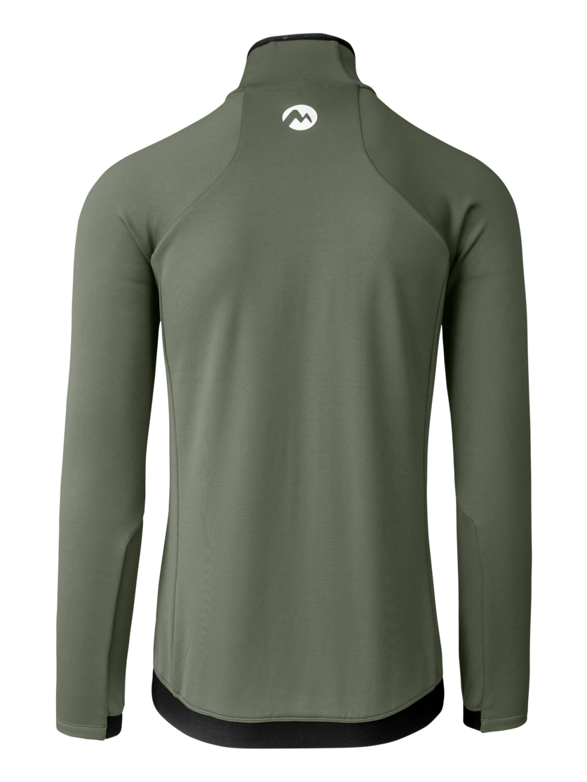 Martini Sportswear - Horizon Midlayer Jacket M - Fleece in mosstone-mars - rear view - Men
