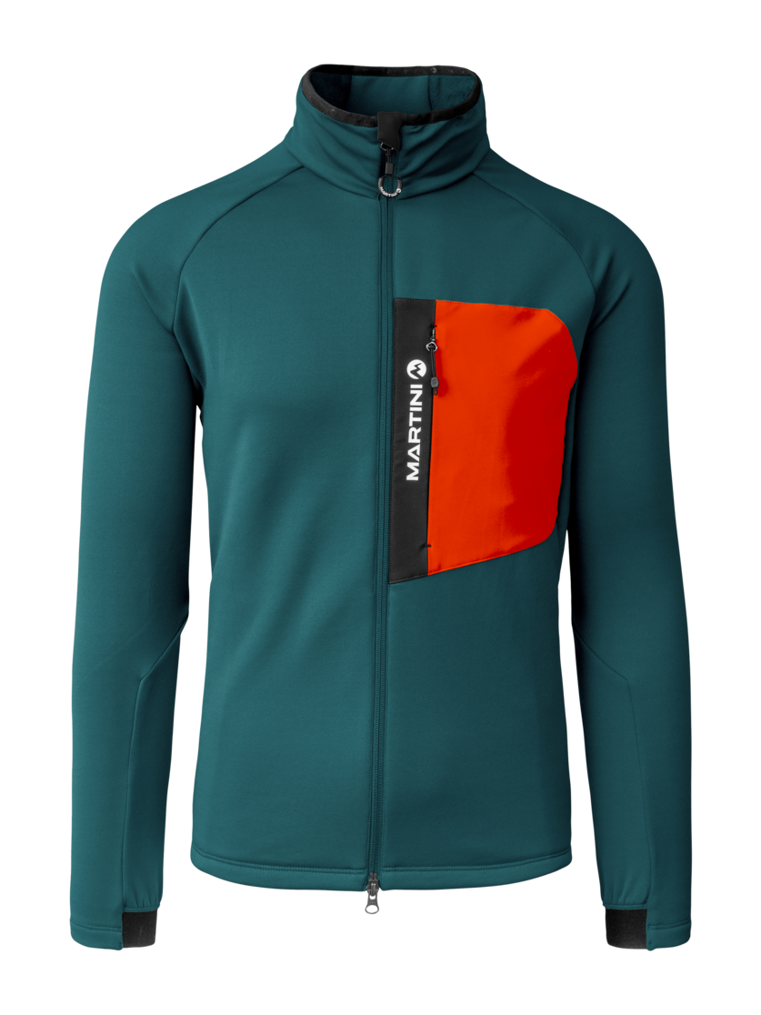Martini Sportswear - Horizon Midlayer Jacket M - Fleece in seaport-lava - front view - Men