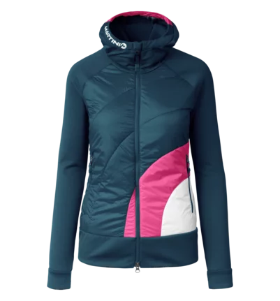 Martini Sportswear - Desire Hybrid Jacket Primaloft® W - Hybridjacken in poseidon-rosebud - Vorderansicht - Damen