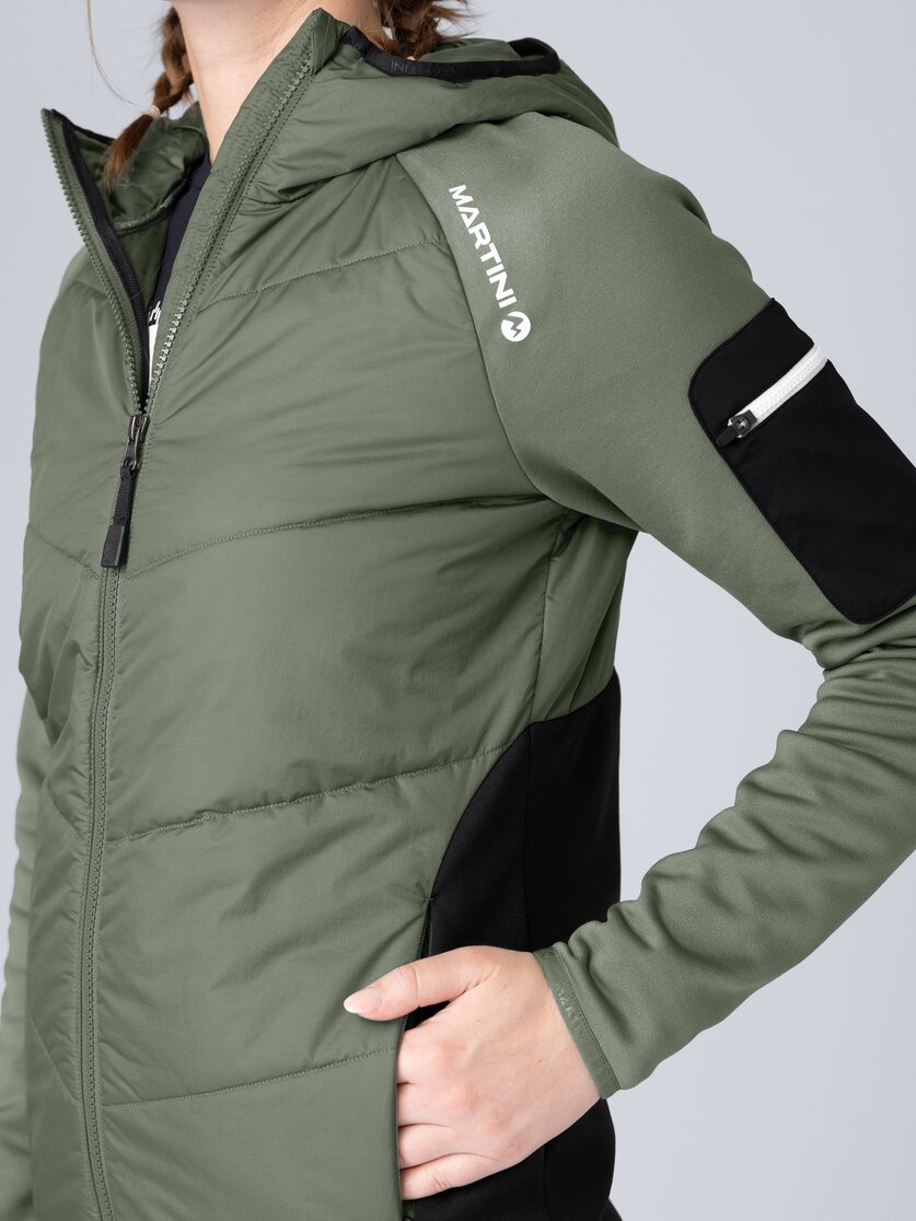 Martini Sportswear - Horizon Hybrid Jacket G-LOFT® W - Giacche ibride in mosstone-black - Dettaglio 3 - Donna