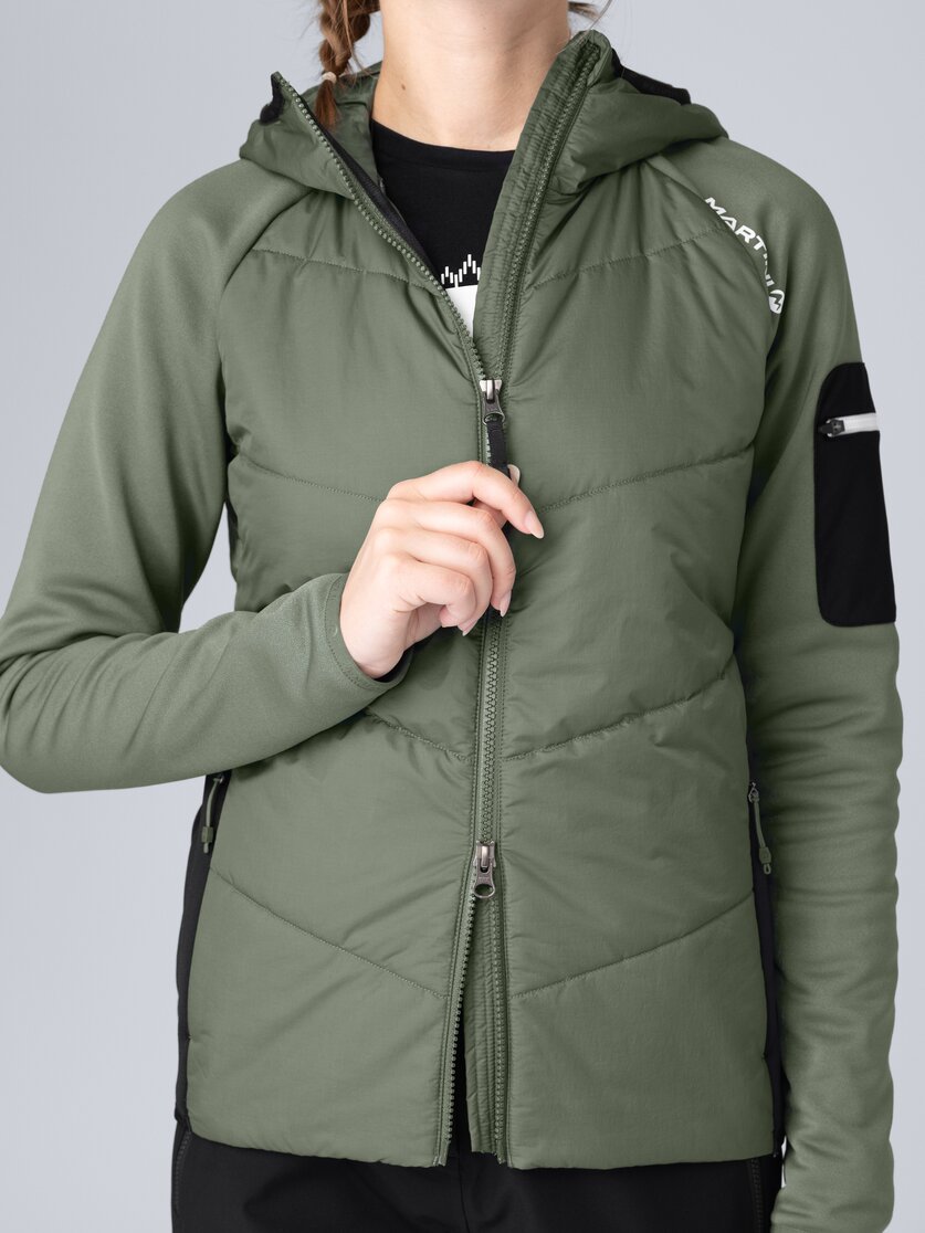 Martini Sportswear - Horizon Hybrid Jacket G-LOFT® W - Giacche ibride in mosstone-black - Dettaglio 4 - Donna
