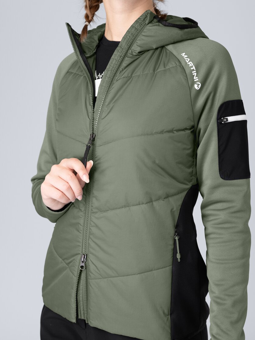 Martini Sportswear - Horizon Hybrid Jacket G-LOFT® W - Giacche ibride in mosstone-black - Dettaglio 7 - Donna