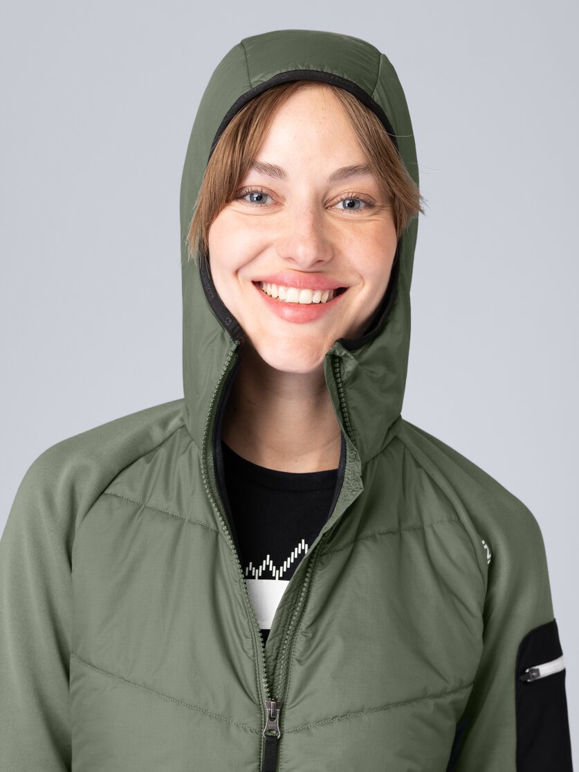 Martini Sportswear - Horizon Hybrid Jacket G-LOFT® W - Giacche ibride in mosstone-black - Dettaglio 8 - Donna