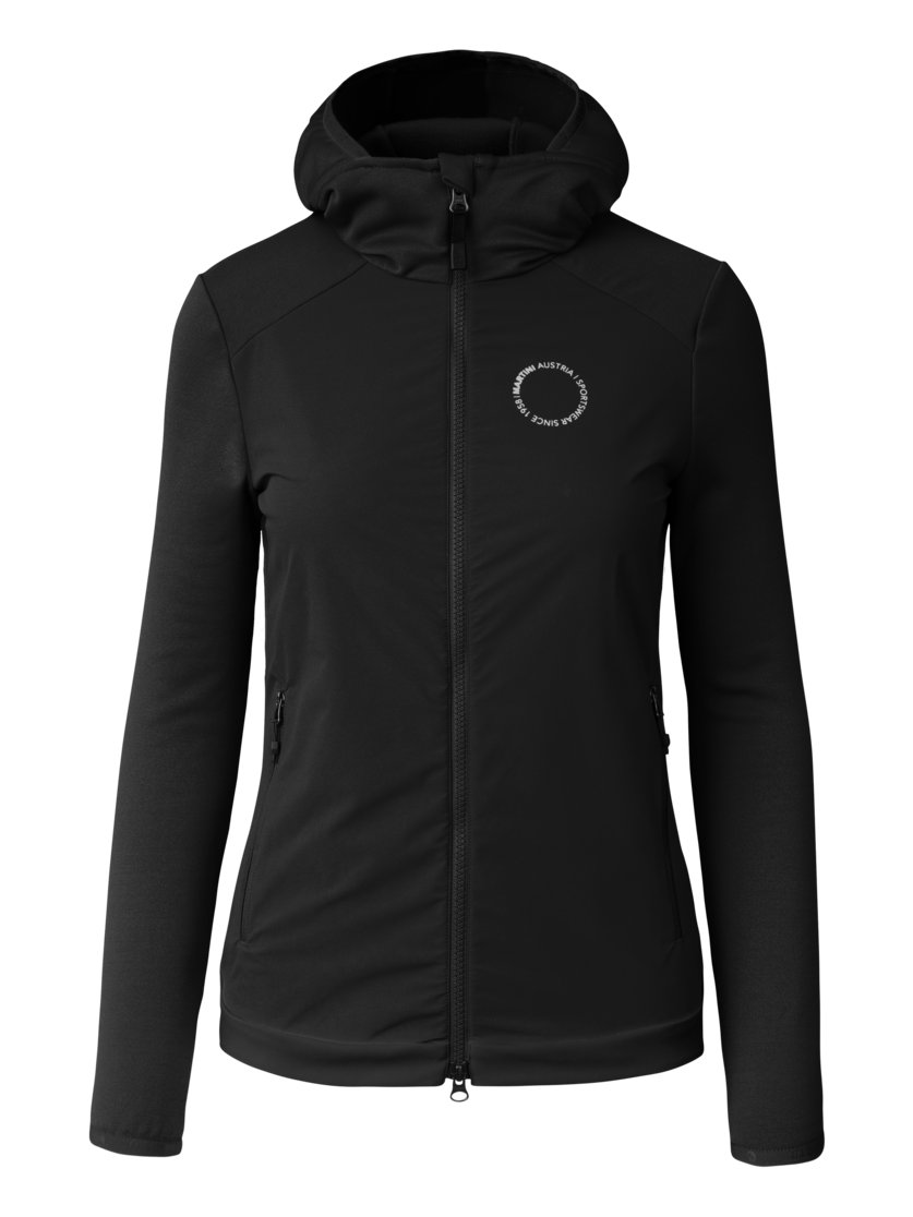 Martini Sportswear - Argon Hybrid Windbreaker Jacket W - Hybridjacken in black - Vorderansicht - Damen