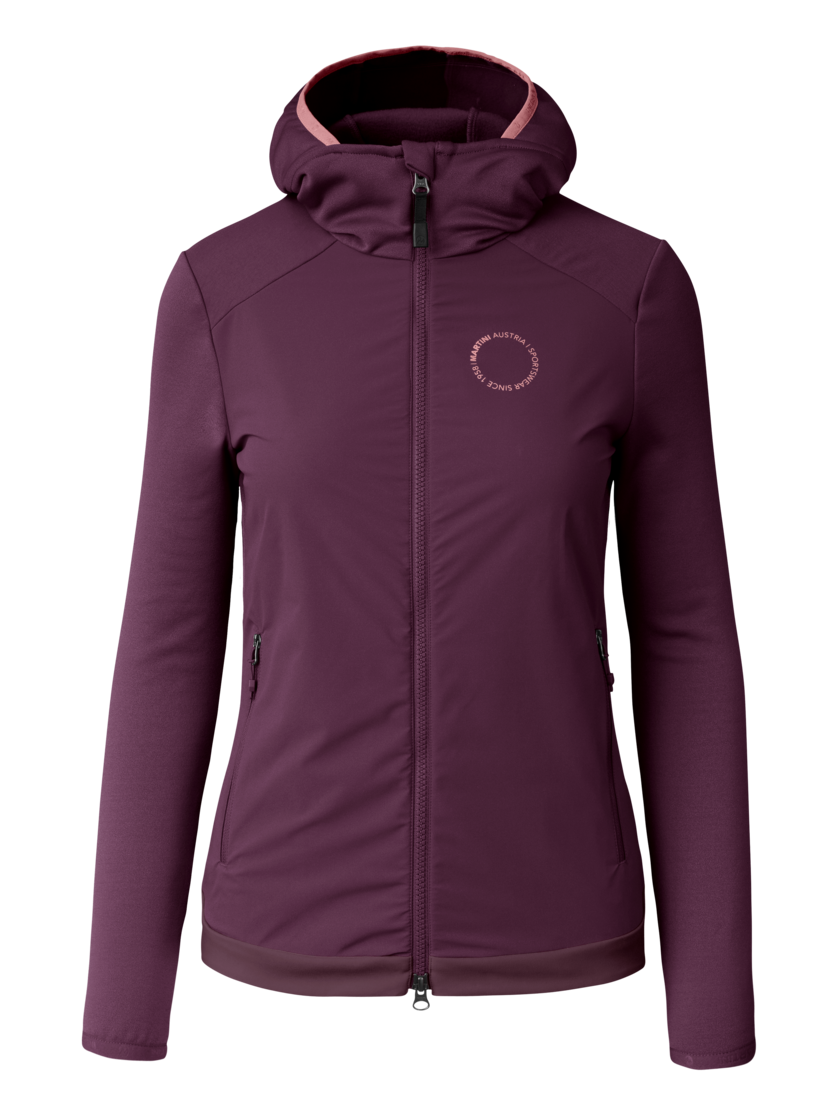 Martini Sportswear - Argon Hybrid Windbreaker Jacket W - Giacche ibride in fairy tale-primrose - vista frontale - Donna
