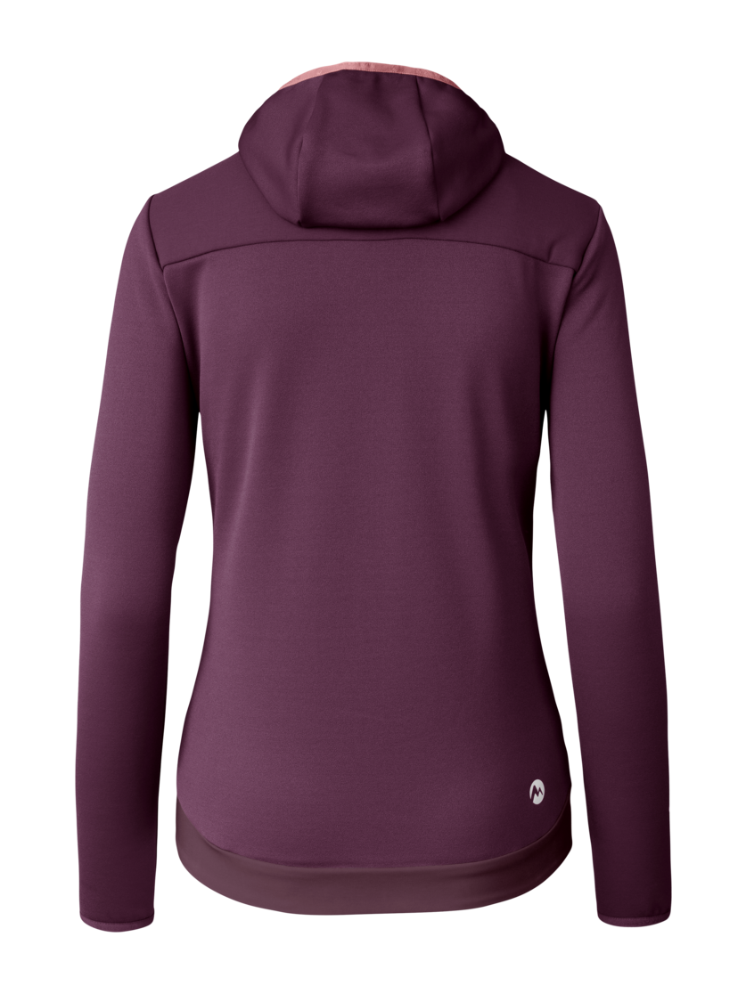 Martini Sportswear - Argon Hybrid Windbreaker Jacket W - Giacche ibride in fairy tale-primrose - vista posteriore - Donna