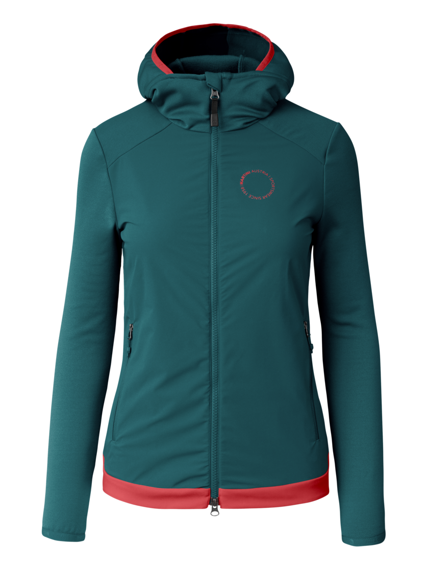 Martini Sportswear - Argon Hybrid Windbreaker Jacket W - Hybrid jackets in seaport-scooter - front view - Women