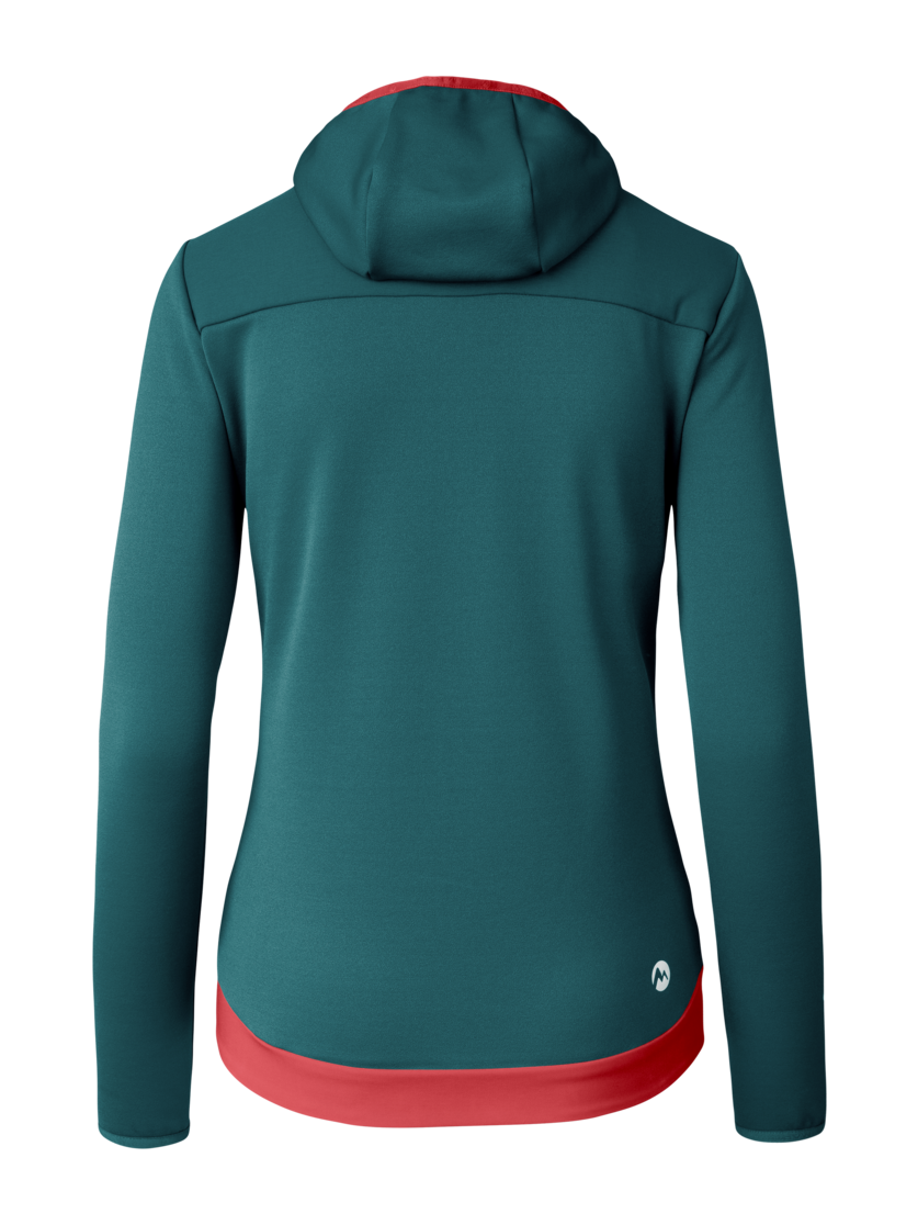 Martini Sportswear - Argon Hybrid Windbreaker Jacket W - Hybrid jackets in seaport-scooter - rear view - Women